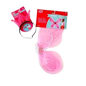 NEW Just Pretending Tiara and Wings Dress Up Set for Ages 3+
